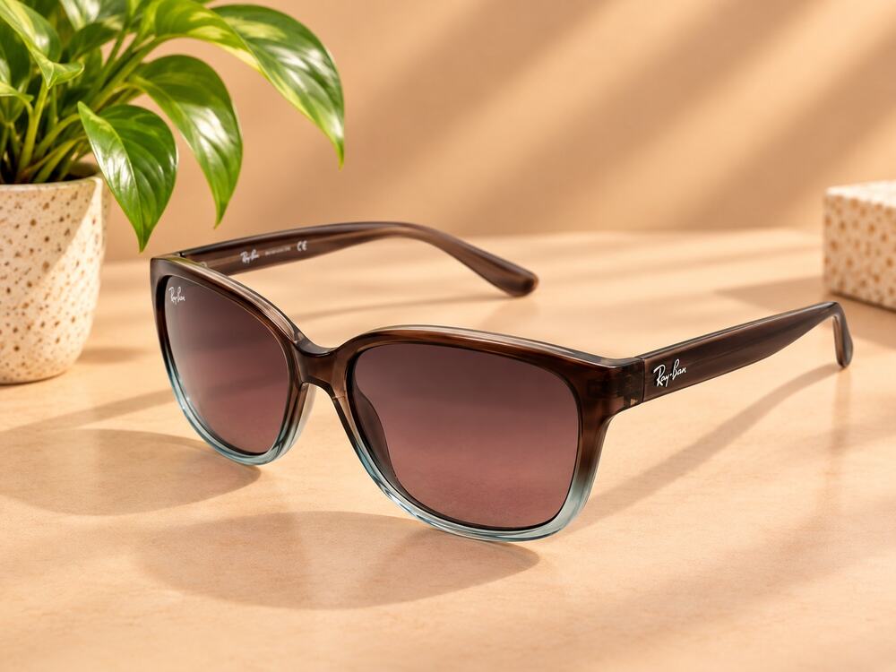 NWT Maui Jim Women's Starfish Sunglasses, Sandstone with Blue/Maui Rose® Medium
